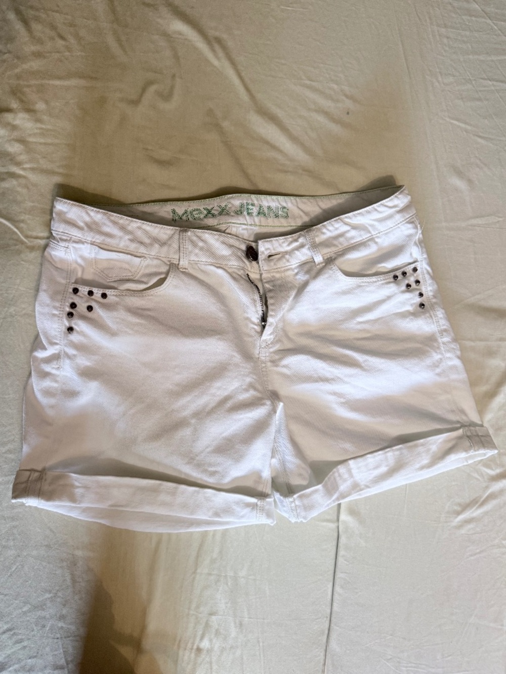 Mexx White Denim Shorts Low Waist Sz. 30
